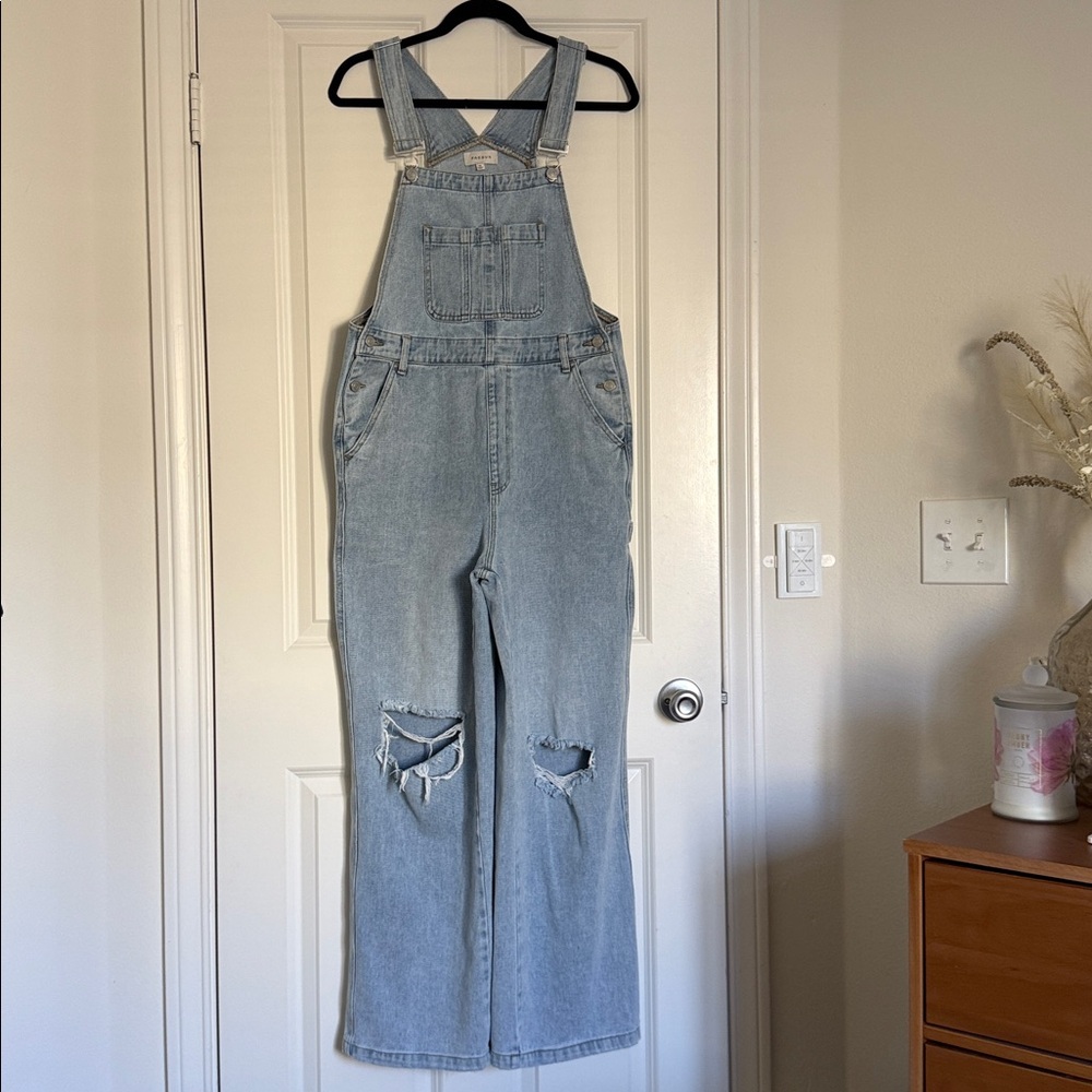 PacSun Light Blue Denim Overalls